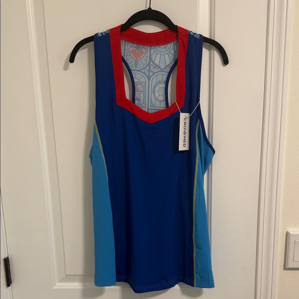 Snow White Crowned Athletics Flow Tank